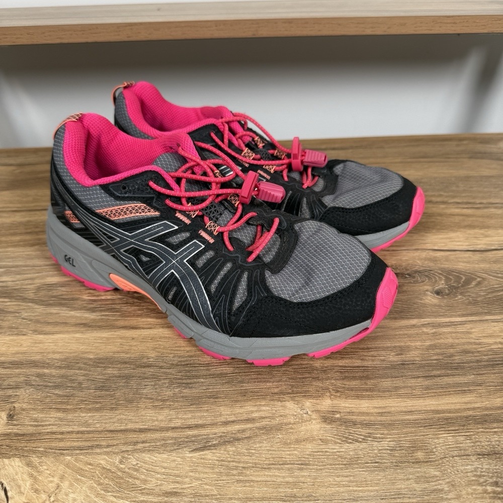 ASICS Gel-Venture 7 Trail Running Shoe Gray Pink Women's Size 7.5